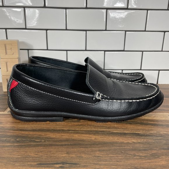 FootJoy Club Casuals Mens Sz 8.5 Shoes Black Leather Moc Toe Comfort Loafers main image 11